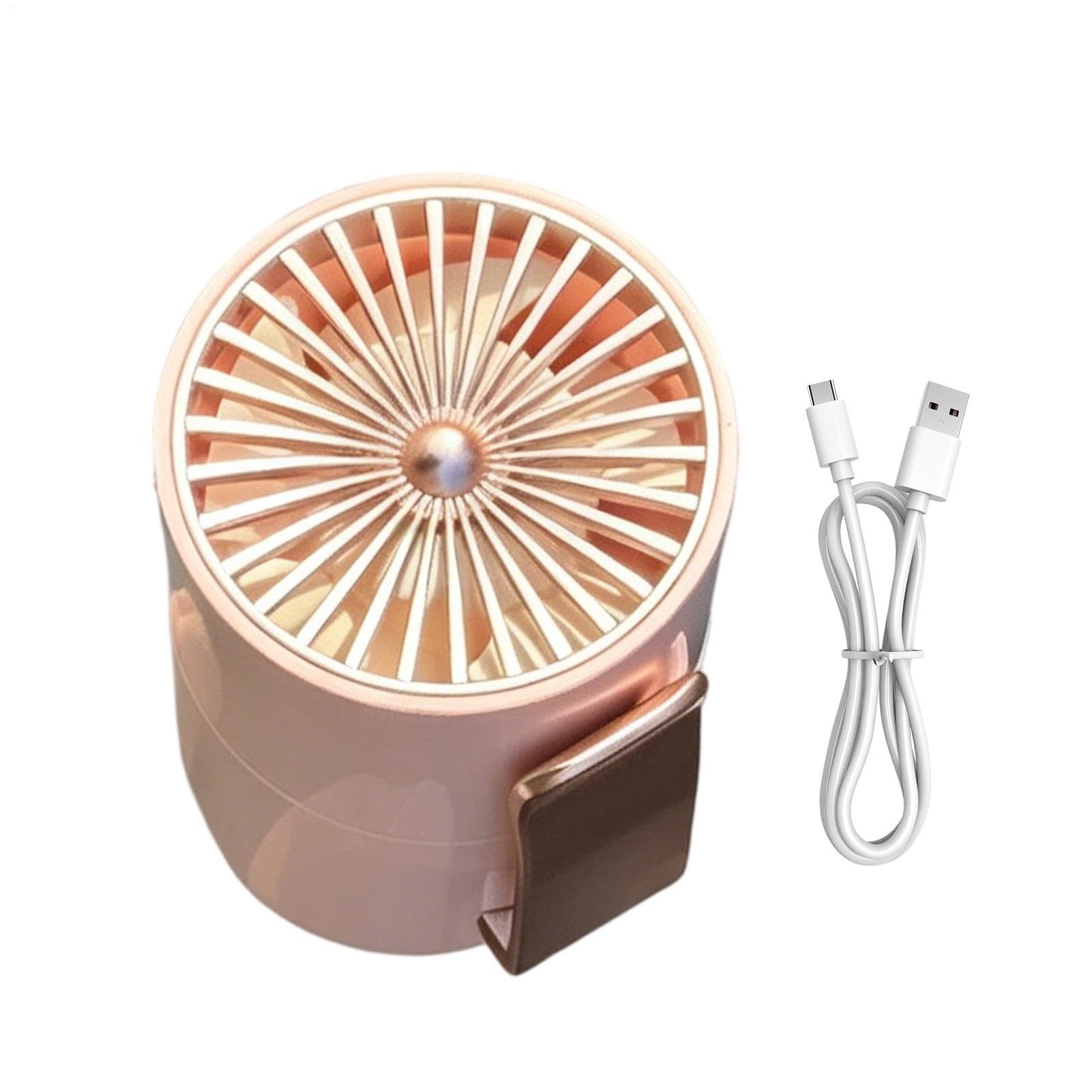 Ventilador de cintura portátil para camping y trabajos al aire libre con carga USB