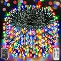 BrightChristmas Christmas Lights with 1000 LED 328 FT, Waterproof Outdoor String Lights with Remote and Timer, Christmas Tree Lights with 8 Modes Dimmable, Fairy Lights for Holiday Decor (Multicolor)