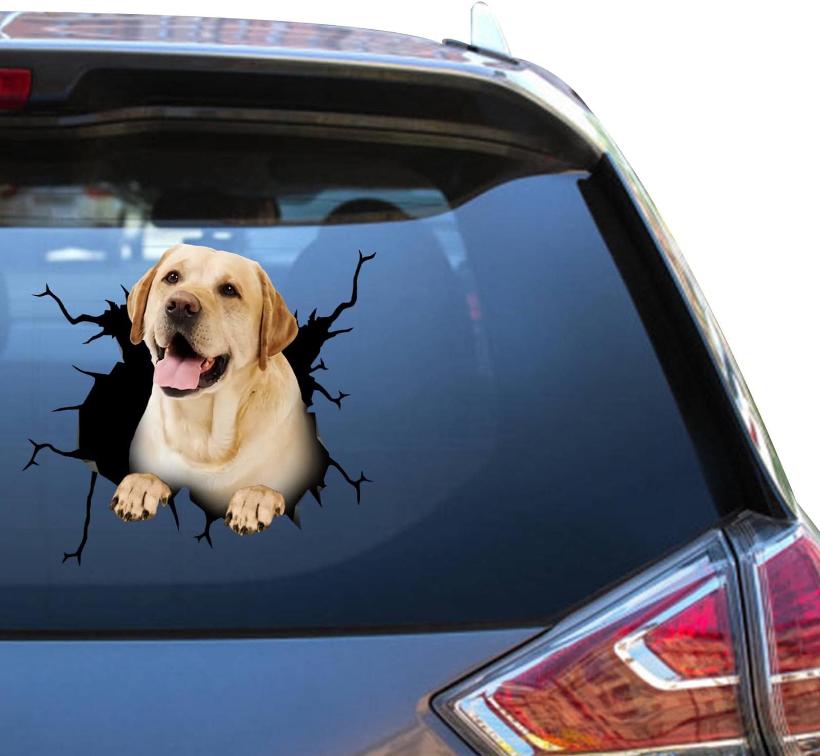 Lab Sticker Dog Lab Car Stickers Decals Fun Vynal Decor Sticker for Kid Back Clean Office Decals