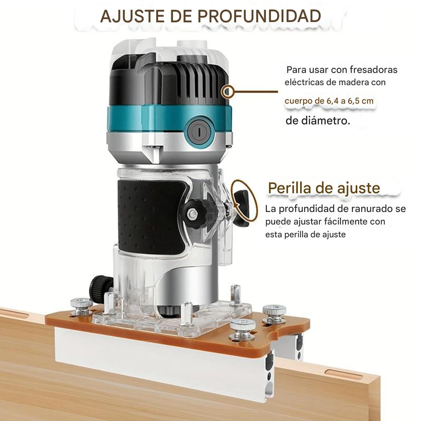Tondeuse à bois 2 en 1 Accessoires manuels réglables portables | Outil d'assemblage avec lame, rouleau en bakélite et guide | pour maison, bricolage, réparation, jardin et menuiserie