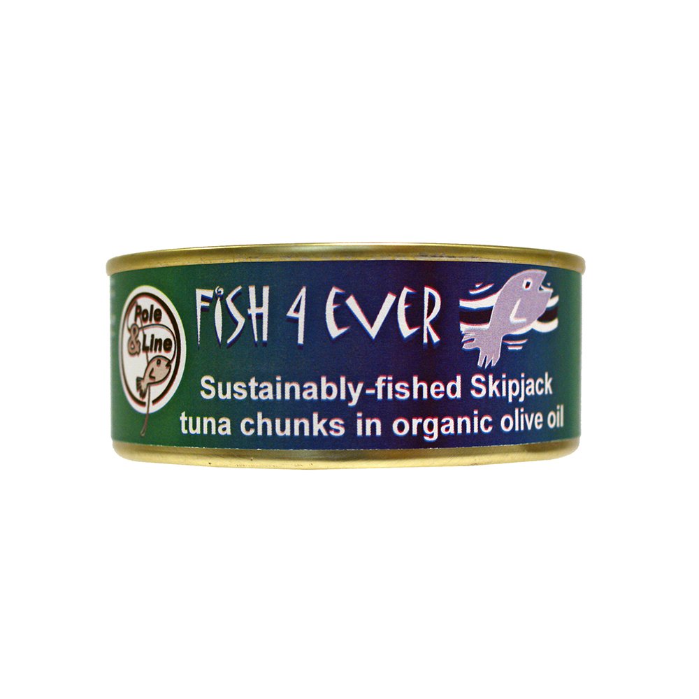 Fish 4 Ever Skipjack Morceaux de thon à l'huile d'olive 160 g