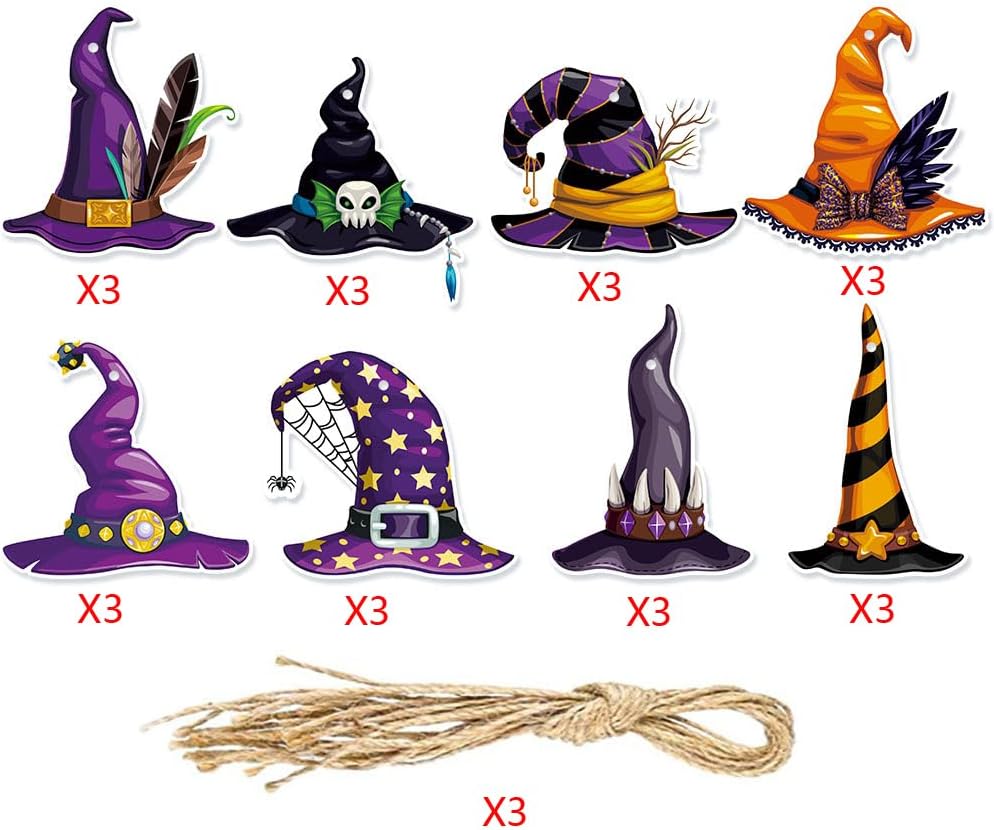 Halloween Hanging Ornament - 24 Pcs Halloween Decorations - Tree Hanging Tags Pendant for Halloween Party Supplies - Image 5