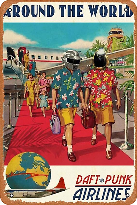Amazon.com: Zuhhgii Daft Punk Poster - Around The World Poster 12