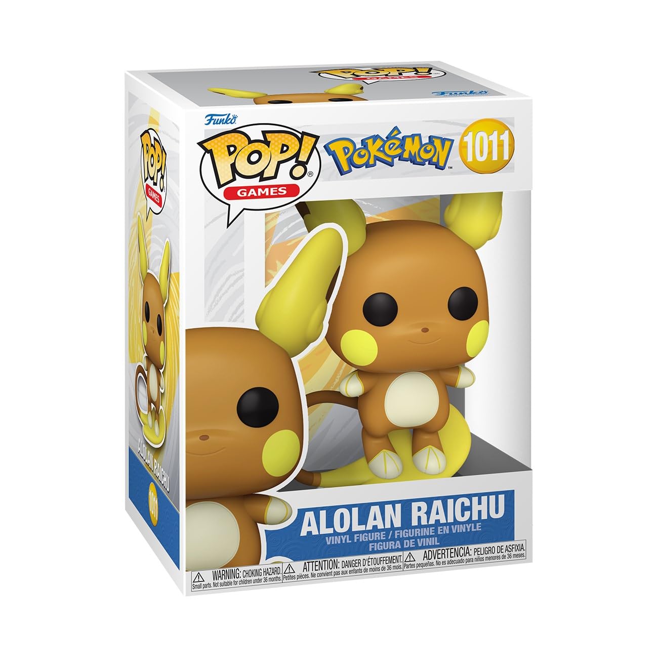 Funko Pop! Games: Pokemon - Raichu (Alolan) - Figura de vinilo coleccionable - Idea de regalo - Producto oficial - Juguetes para niños y adultos - Fans de los videojuegos - Figura modelo para