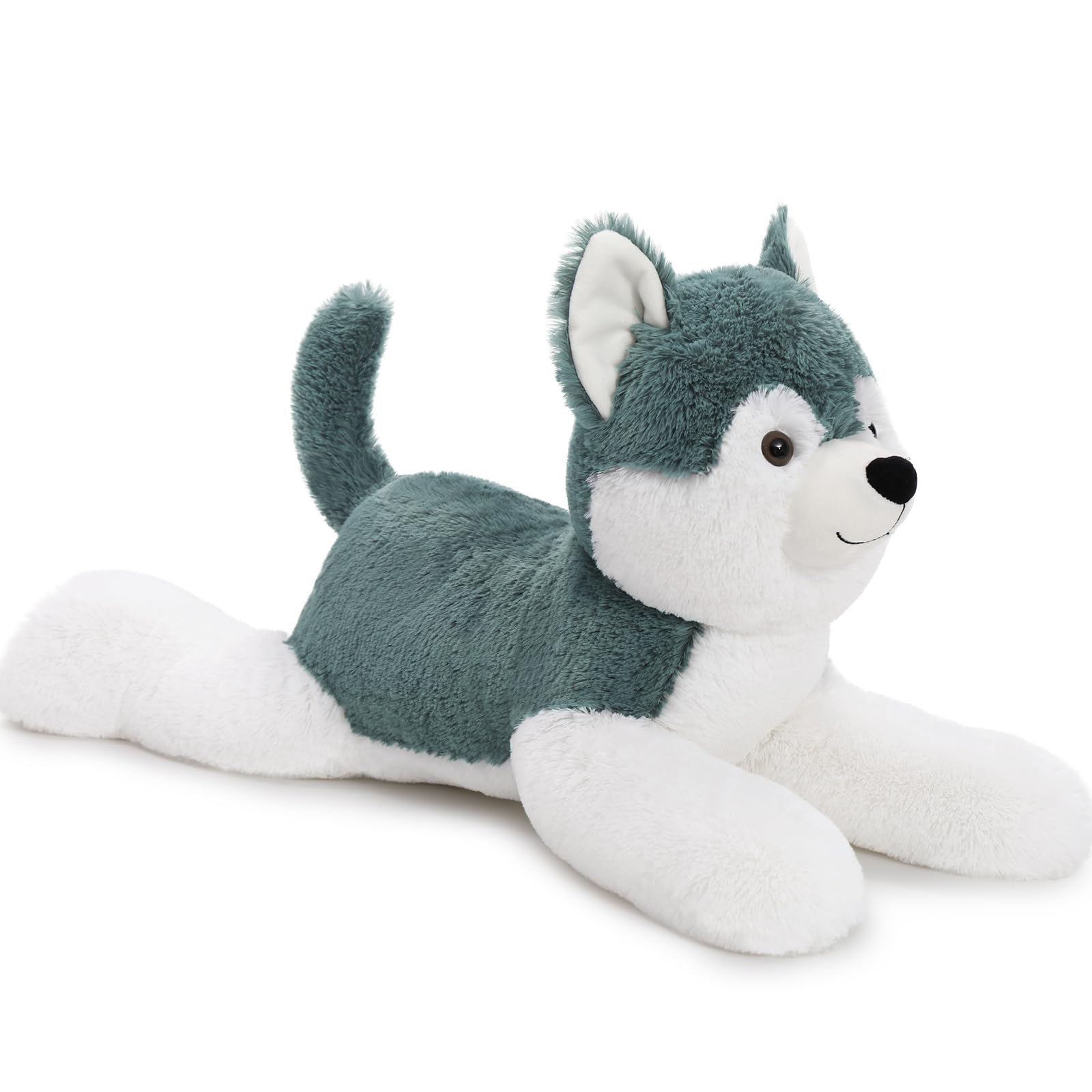 MaoGoLan 28" Giant Husky Dog Stuffed Animals,Soft and Cuddly Lifelike Husky Puppy Plush Toys, Warm Companionship Stuffed Dog Gift for Puppy Lover,Kids