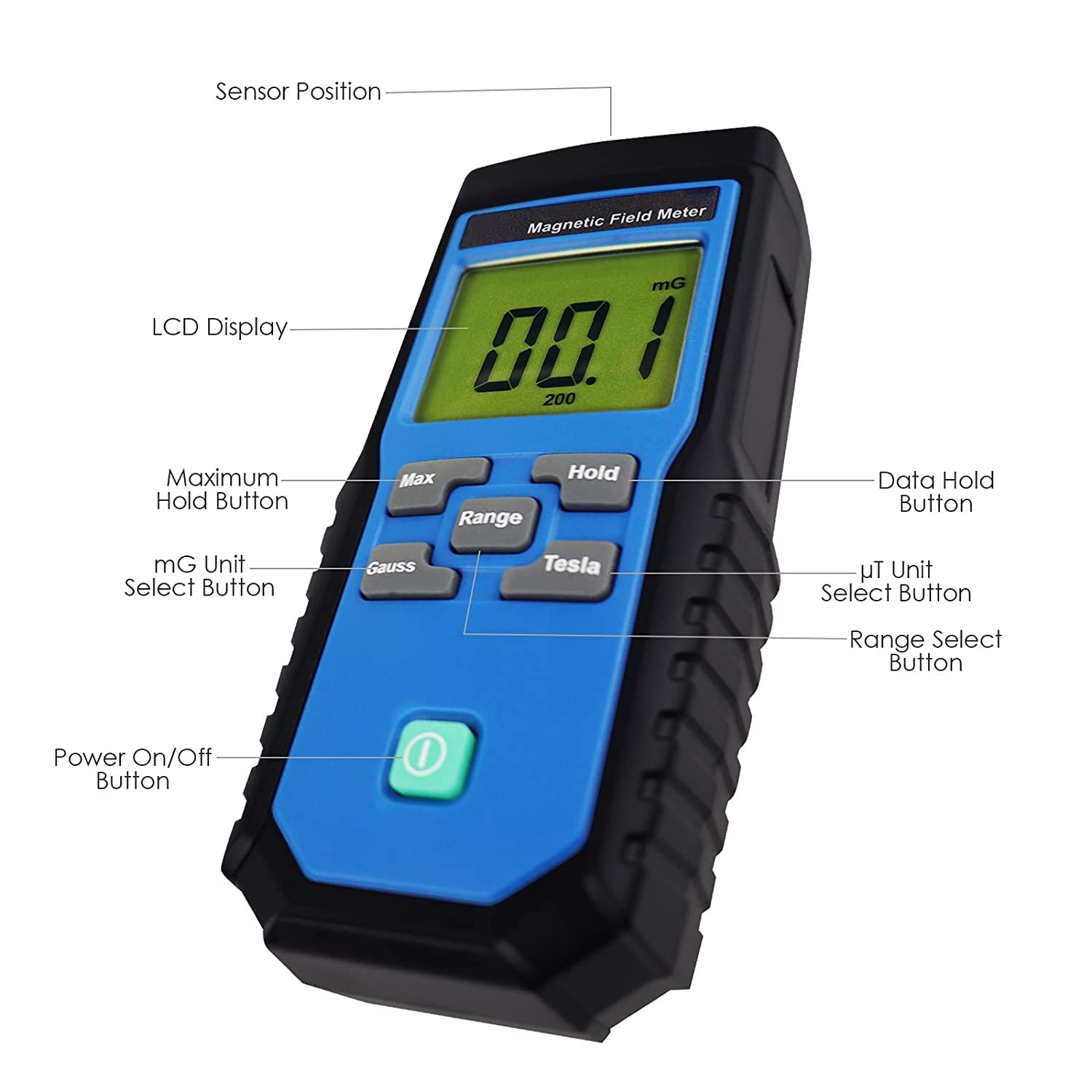 Magnetometer Gaußmeter Teslameter Flussdichten/Induktionen Magnetfeld Magnetometer Gaußmeter Teslameter Flussdichten/Induktionen Magnetfeld