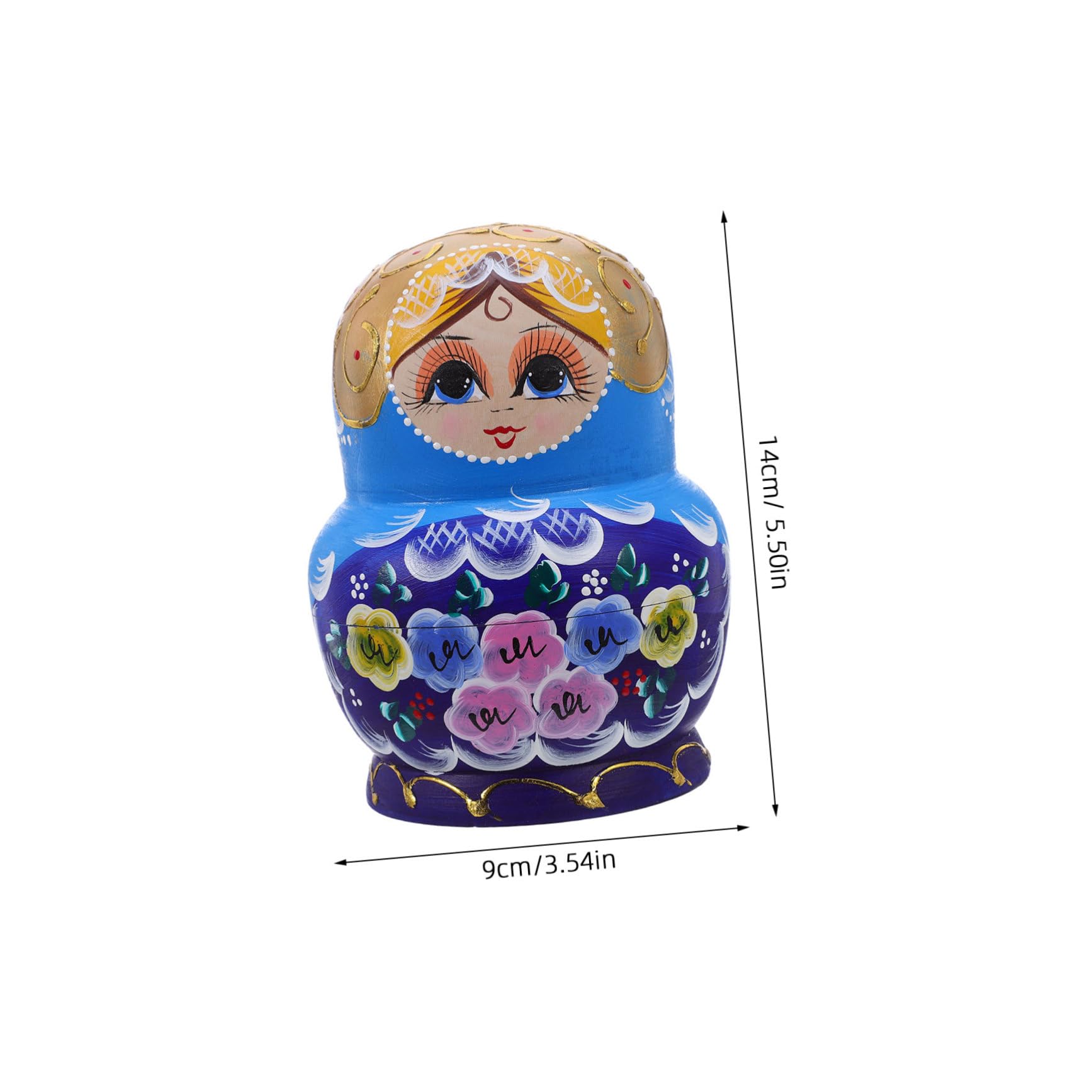 TOYANDONA Poupées Gigognes en Bois Traditionnelles à Empiler Décoratives pour Collectionneurs