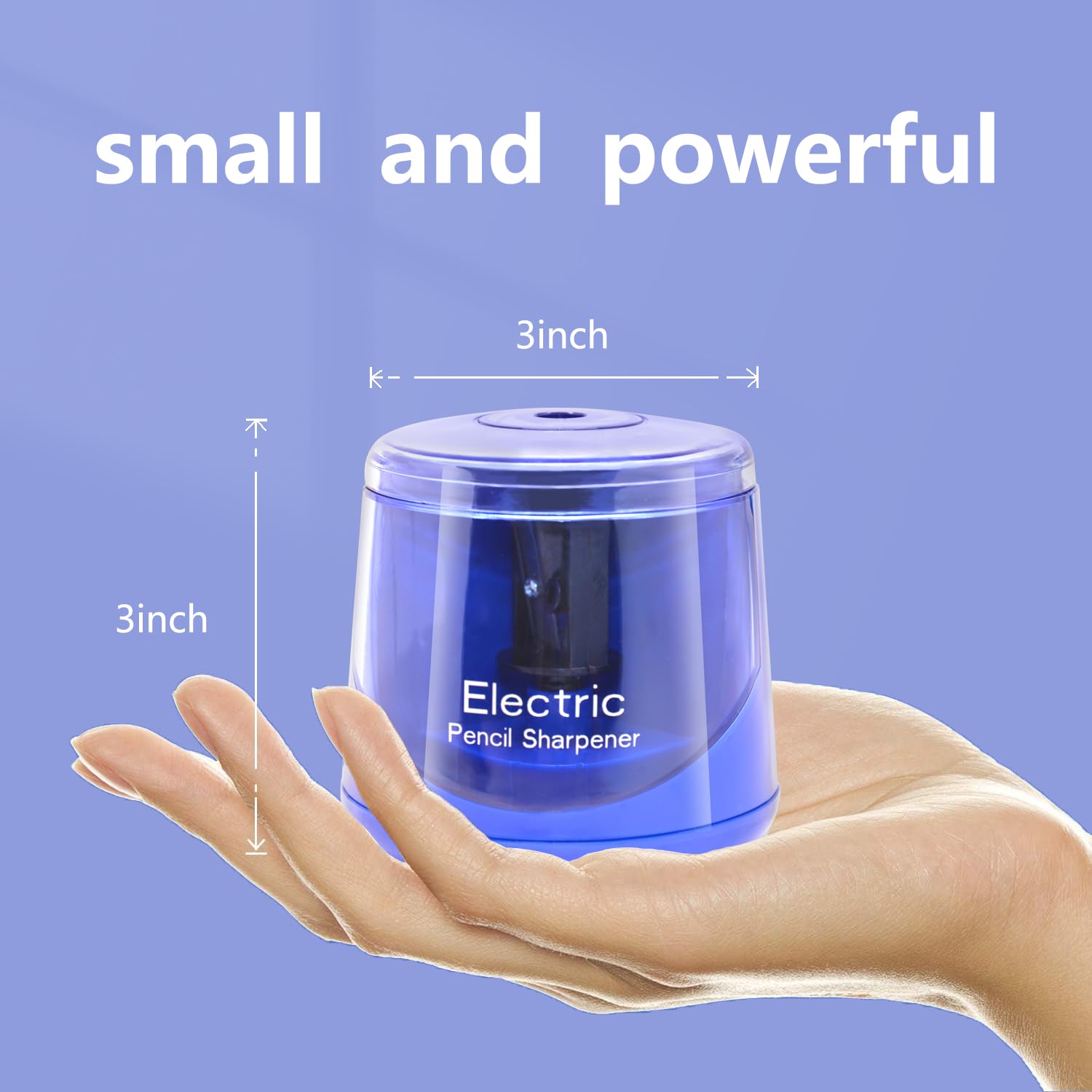 Electric Pencil Sharpener Battery Not lncluded or USB Powered Small Portable for NO2 Pencils Automatic for Home and — view 7
