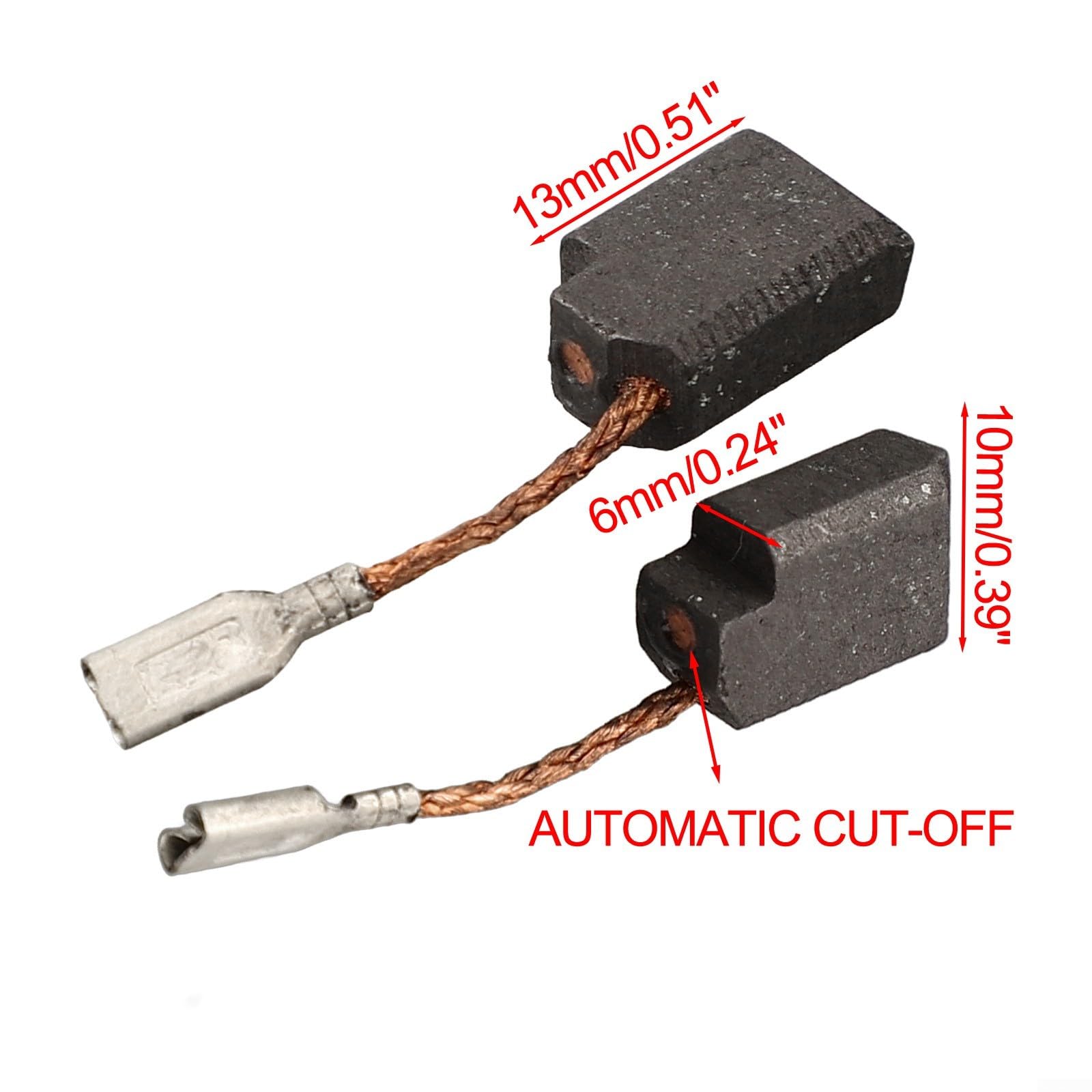 Paire de balais de charbon de rechange pour meuleuse d'angle pour modèles D28111 D28113 D28116 D28117 D28130 D28132 D28133