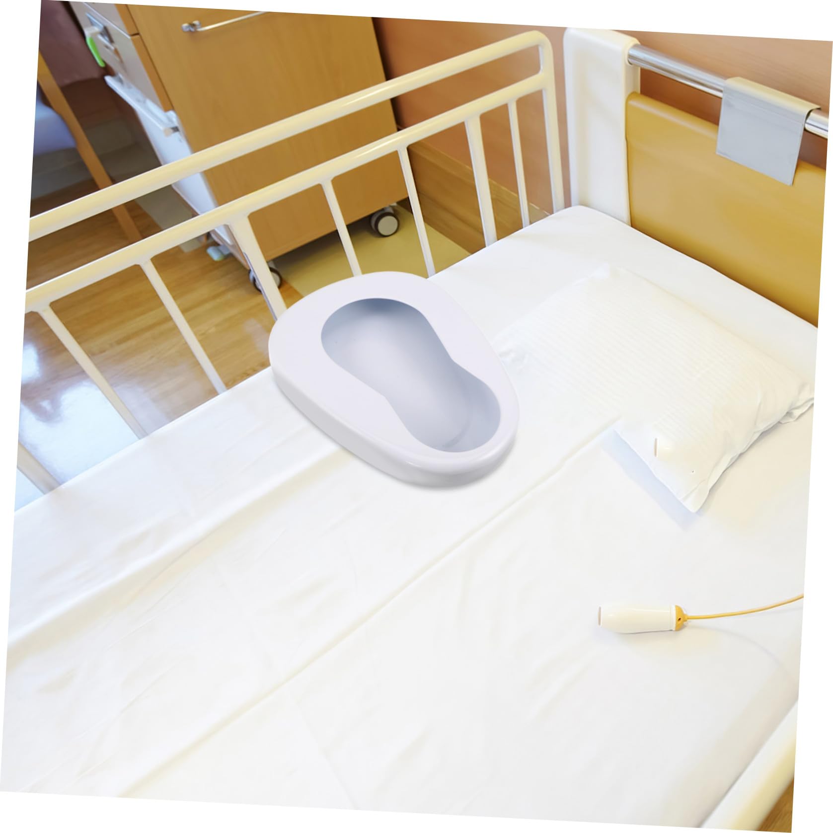 Cabilock Padella per Anziani Allettati in Ferro Ergonomica e Leggera, Supporto Letto per Donne e Uomini Anziani, Uso Ospedaliero e Assistenza Domiciliare