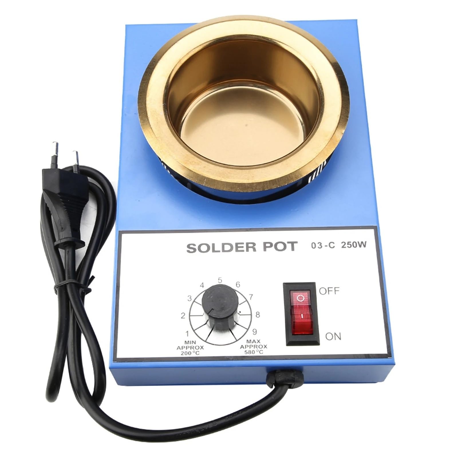 Ewsdsfs 250W 100Mm Solder Pot Soldering Desoldering Bath(250W)