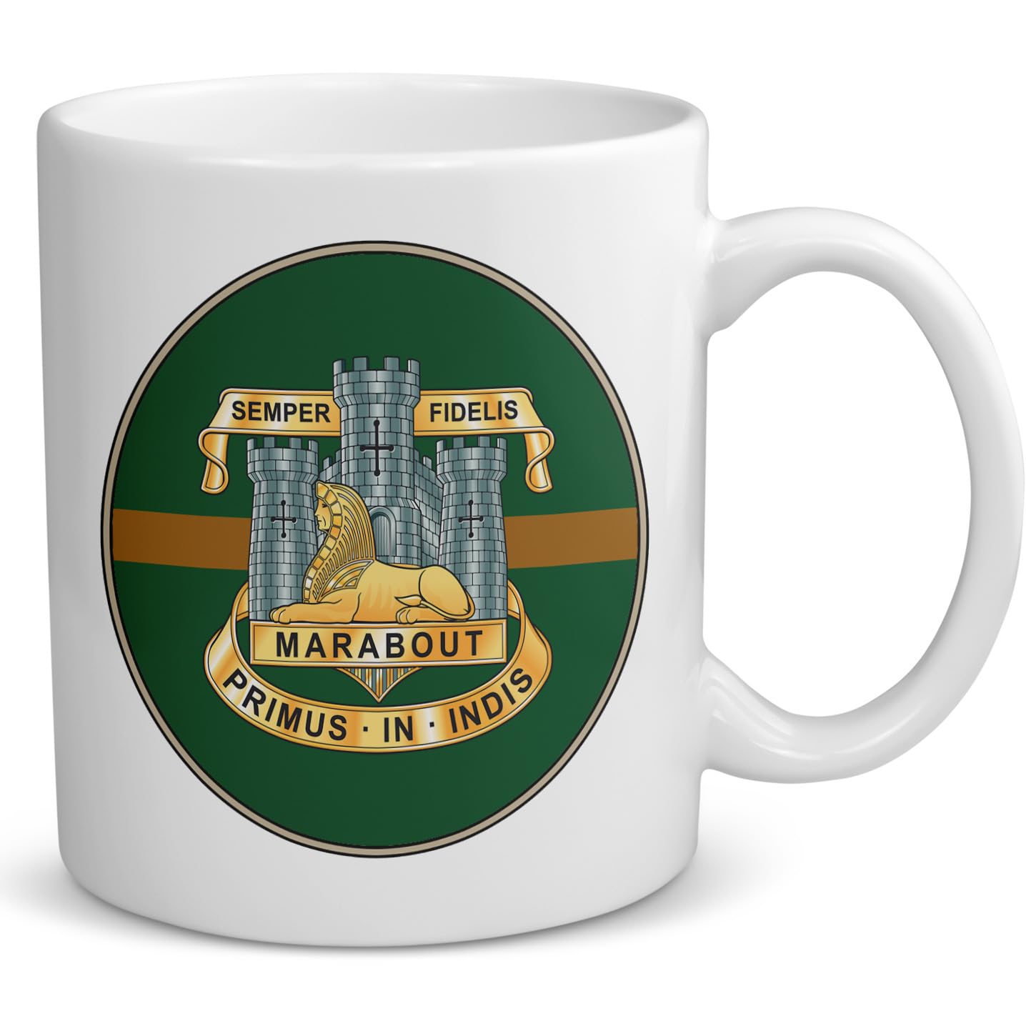 Badges On Mugs White The Devonshire And Dorset Regiment Personalised Mug