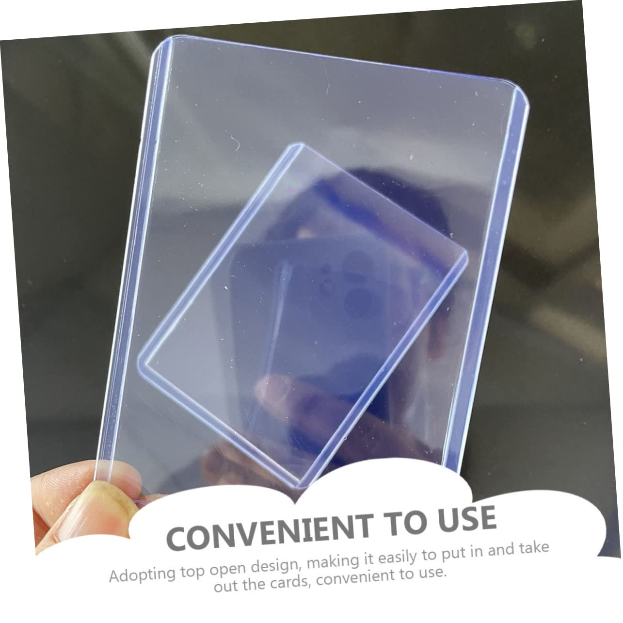 Kisangel 100stücke Transparente Spielkartenhüllen Kratzfest Schutzhüllen Für Sammelkarten Aus Hochwertigem Pvc-material