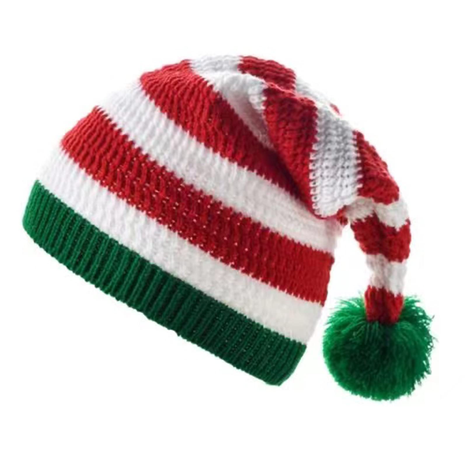 Tsophreniq Santa Hat Carnival Party Hat for Adults Children Unisex Knitted Hats Decor for New Year Holiday Party Winter Hats for Adults Cosplay Santa Windproof Winter for Girls Keep Warm for Adult