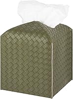 Vista 31 de Funda para caja de pañuelos de piel sintética, estuche cuadrado para pañuelos faciales, dispensador de papel facial para baño, encimera de tocador