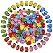 YGDZ Wooden Ladybugs, 100pcs Self-Adhesive Tiny Wooden Ladybug for Crafts Scrapbooking DIY Home Decor