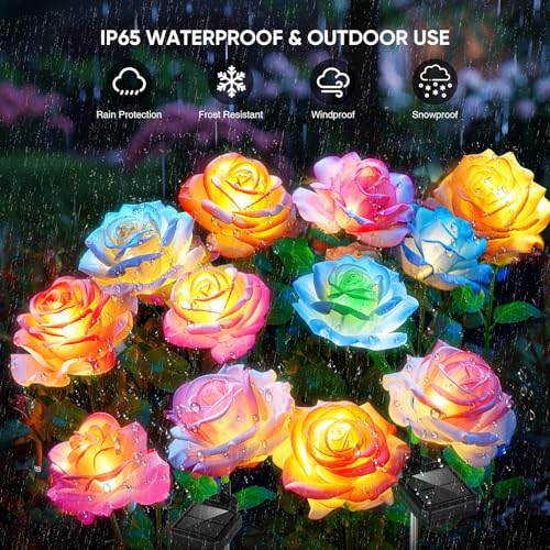 Solar Lights Outdoor Garden 6-Pack