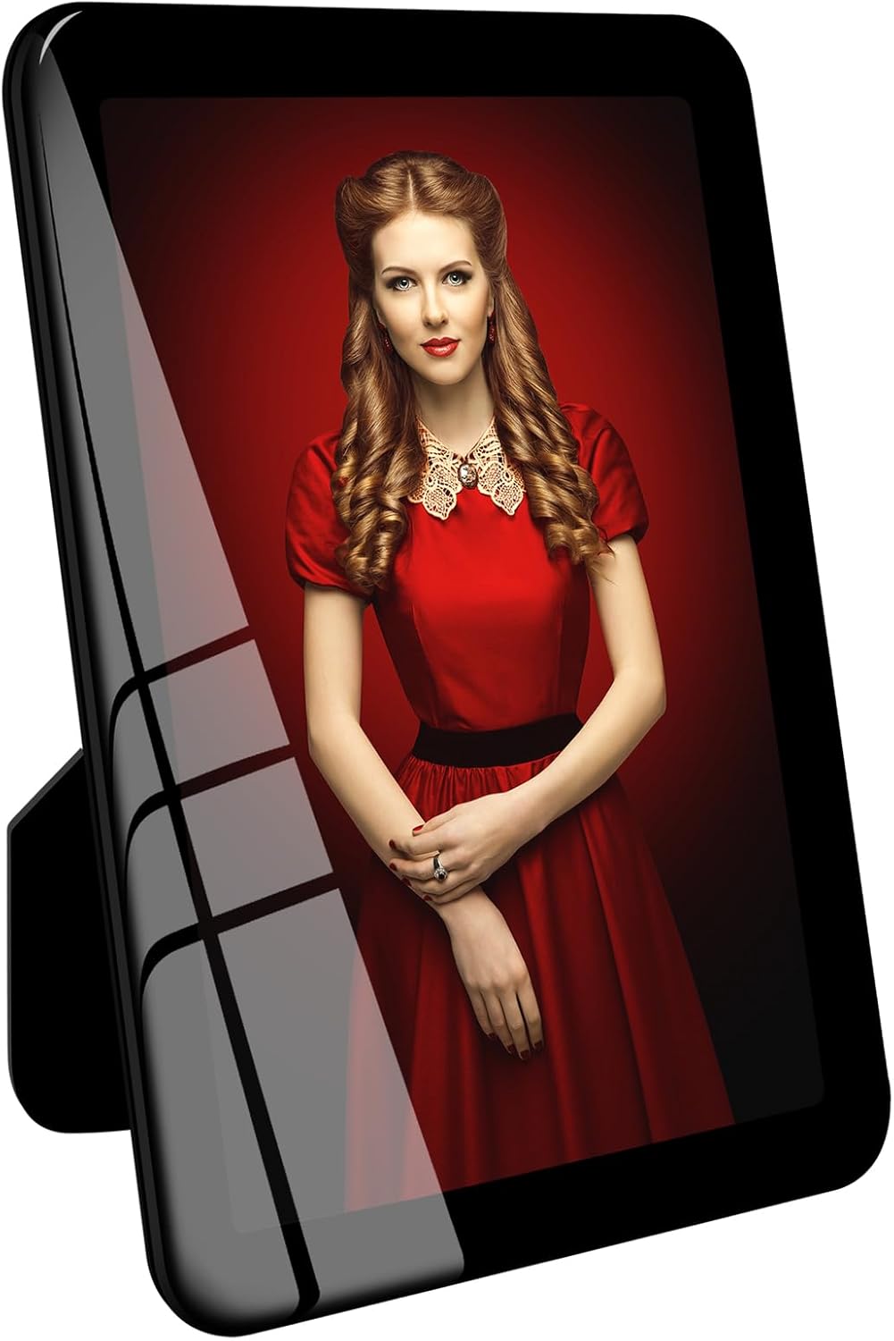 Bluesun 4x6 picture frame black, picture frames glass, hanging picture frame