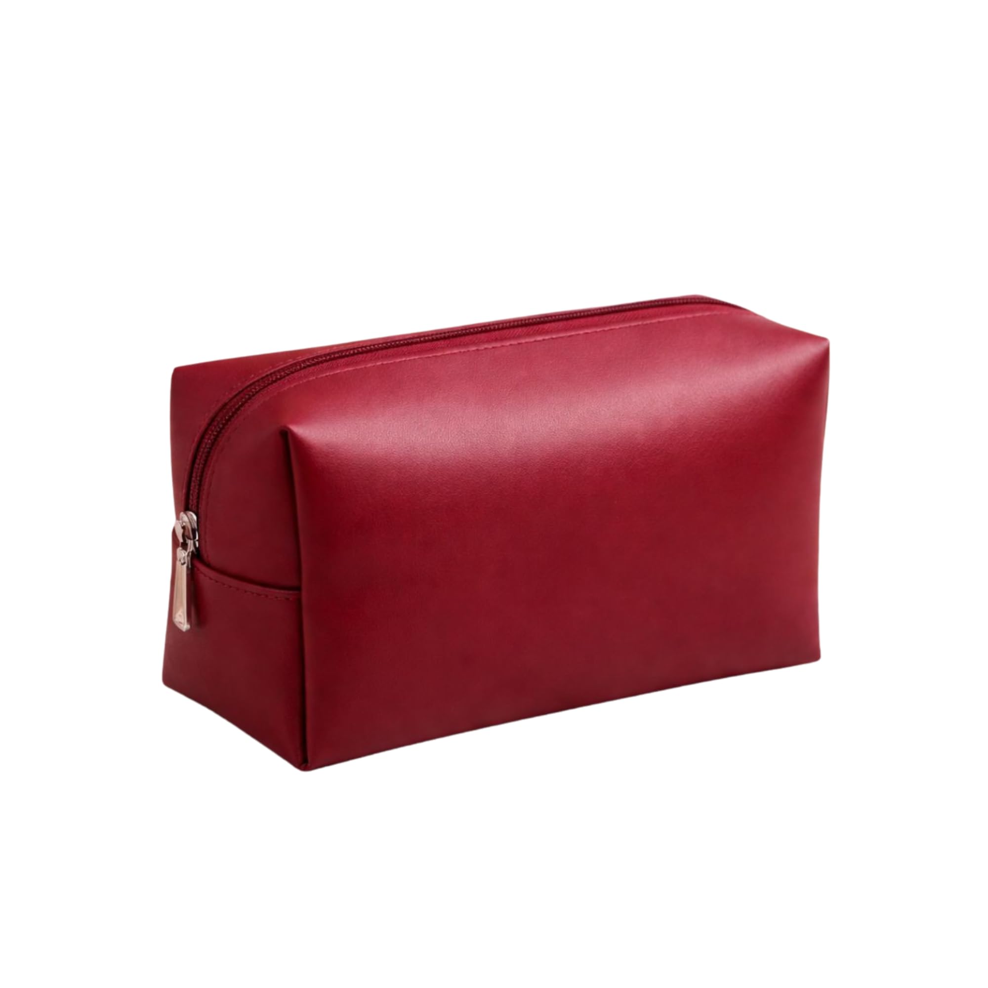 MANTIKA Large Travel Makeup Organizer Bag for Women | Waterproof Cosmetic Pouch with Wide Opening & Smooth Zipper | Portable Toiletry & Vanity Storage Case | Maroon