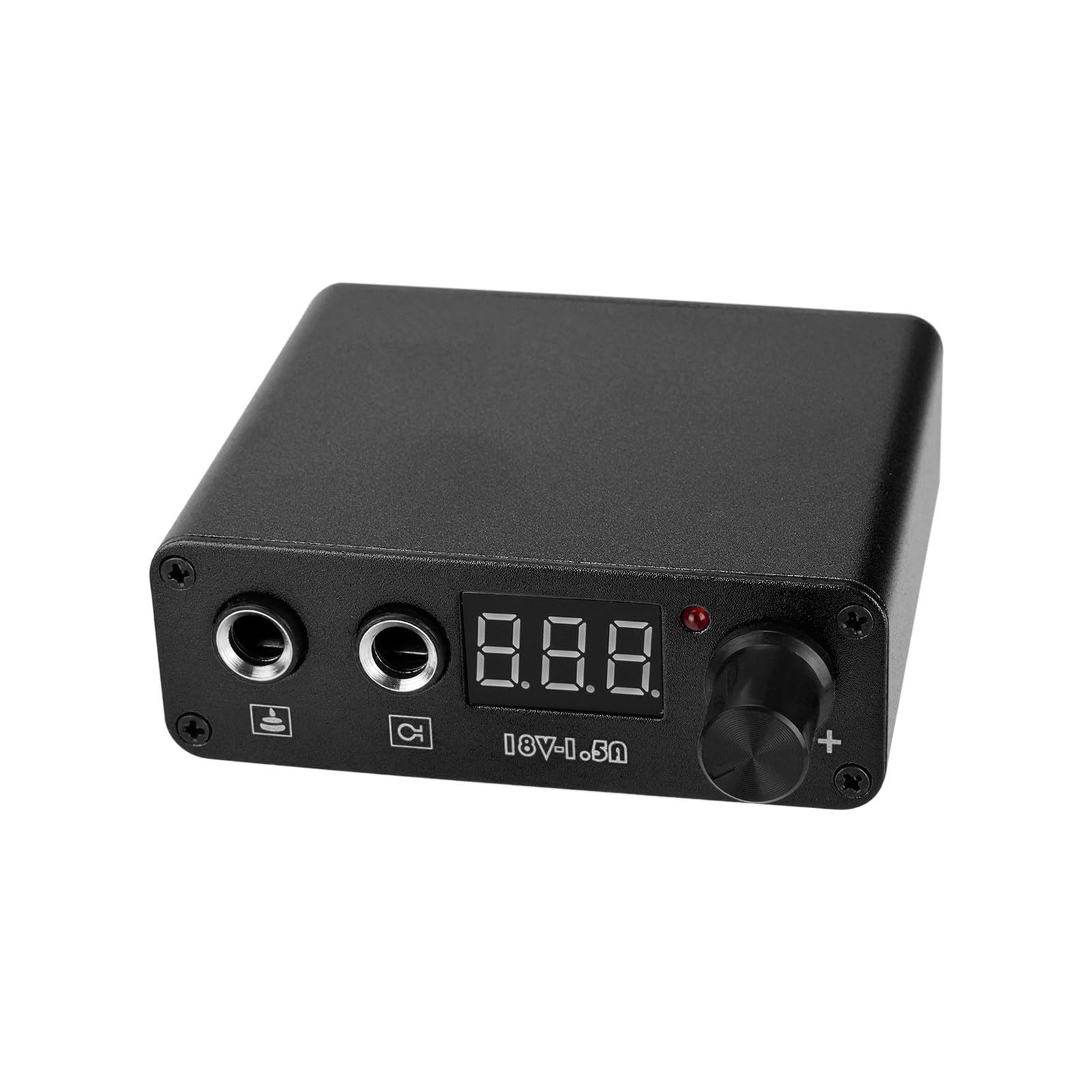 Alimentatore di tatuaggio digitale compatto - Mini alimentazione professionale con display LED, porta di ricarica USB e tensione regolabile per macchine rotanti e bobine