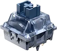 GK GAMAKAY Interruptor de teclado tátil silencioso Pegasus com difusor de LED para teclado mecânico retroiluminado, interruptores pré-lubrificados de 5 pinos para bricolage (Pegasus V2 Switch-70 peças