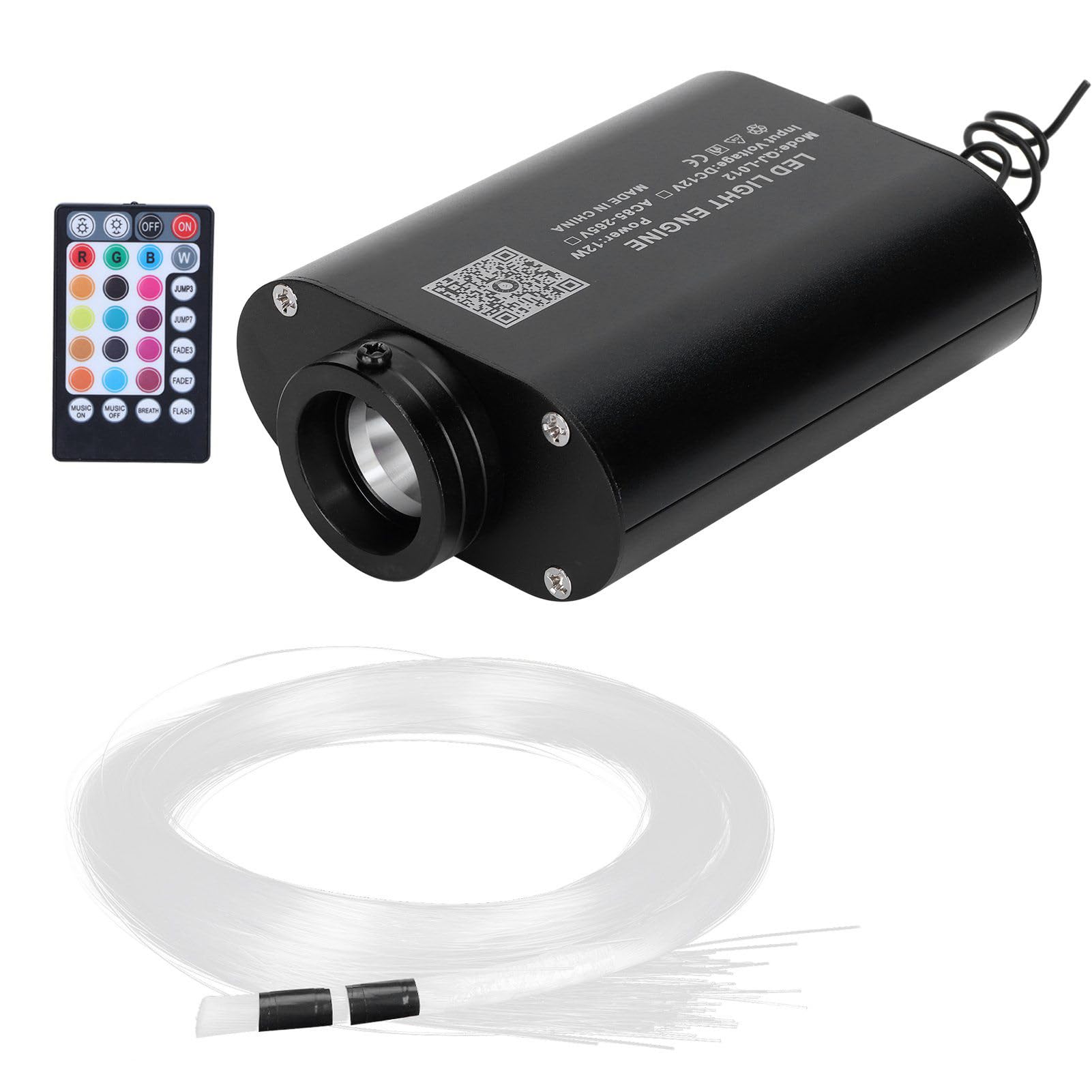Motor de luz RGBW con fibra óptica de 2 metros para crear techos galácticos en fiestas 8