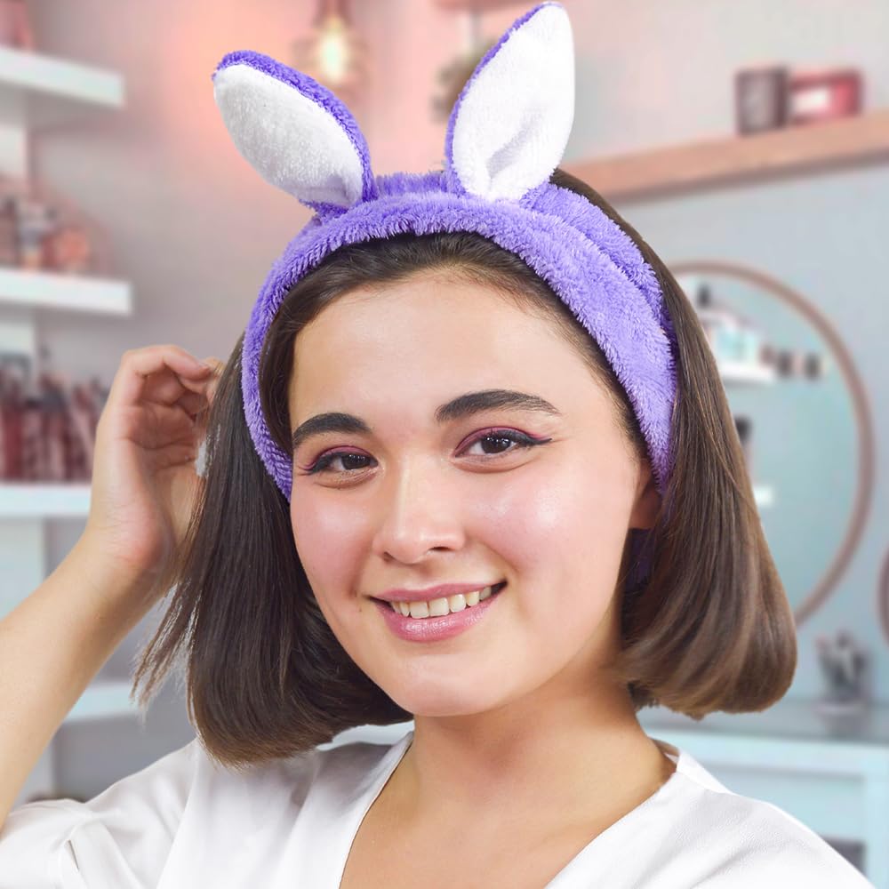 Özgüner Peluş Saç Bandı – Yumuşak ve Esnek Cilt Bakım Bandı – Makyaj, Duş ve Spa İçin Kadın & Genç K