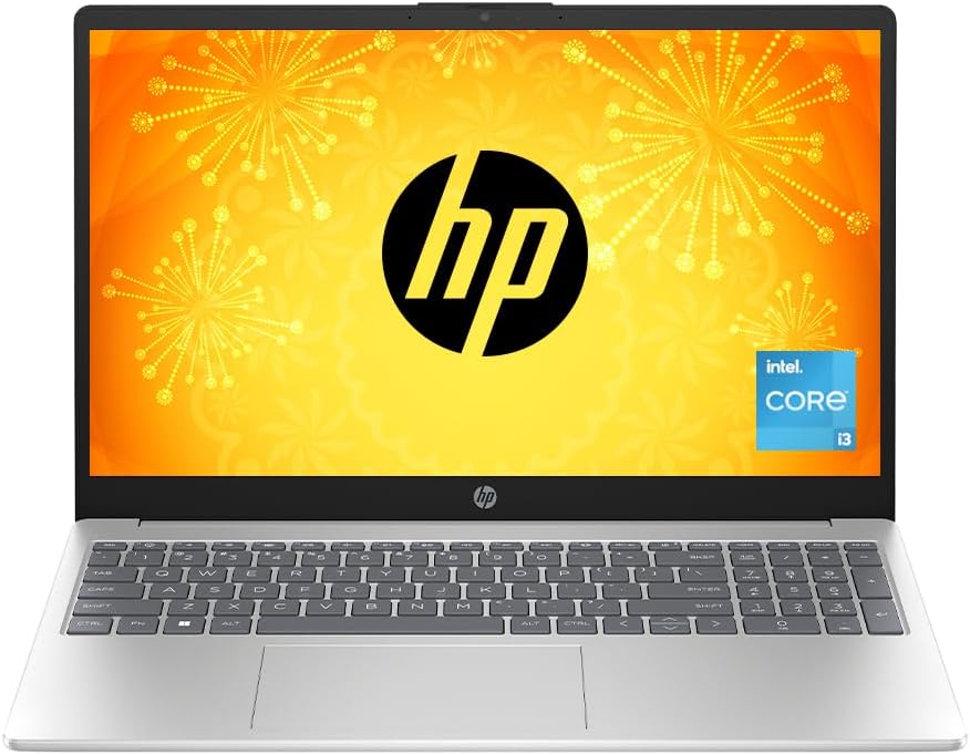 HP 15 Core i3 13th Gen (8GB RAM/512GB SSD/FHD/MS Office 21/Full Size Keyboard/15.6-inch (39.6 cm)/ Windows 11/Silver/1.59 kg) fd0186TU Laptop