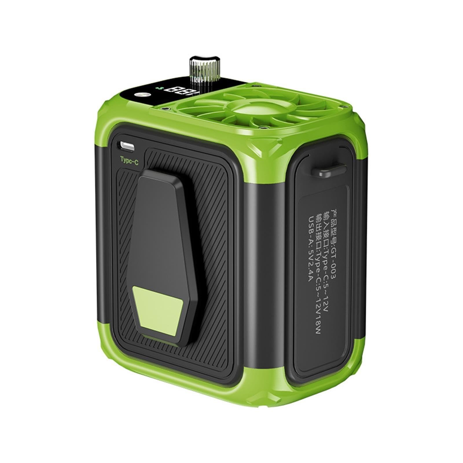 Mini Ventilatore Vita Senza Pale 12000mAh Display Digitale Clip Esterno