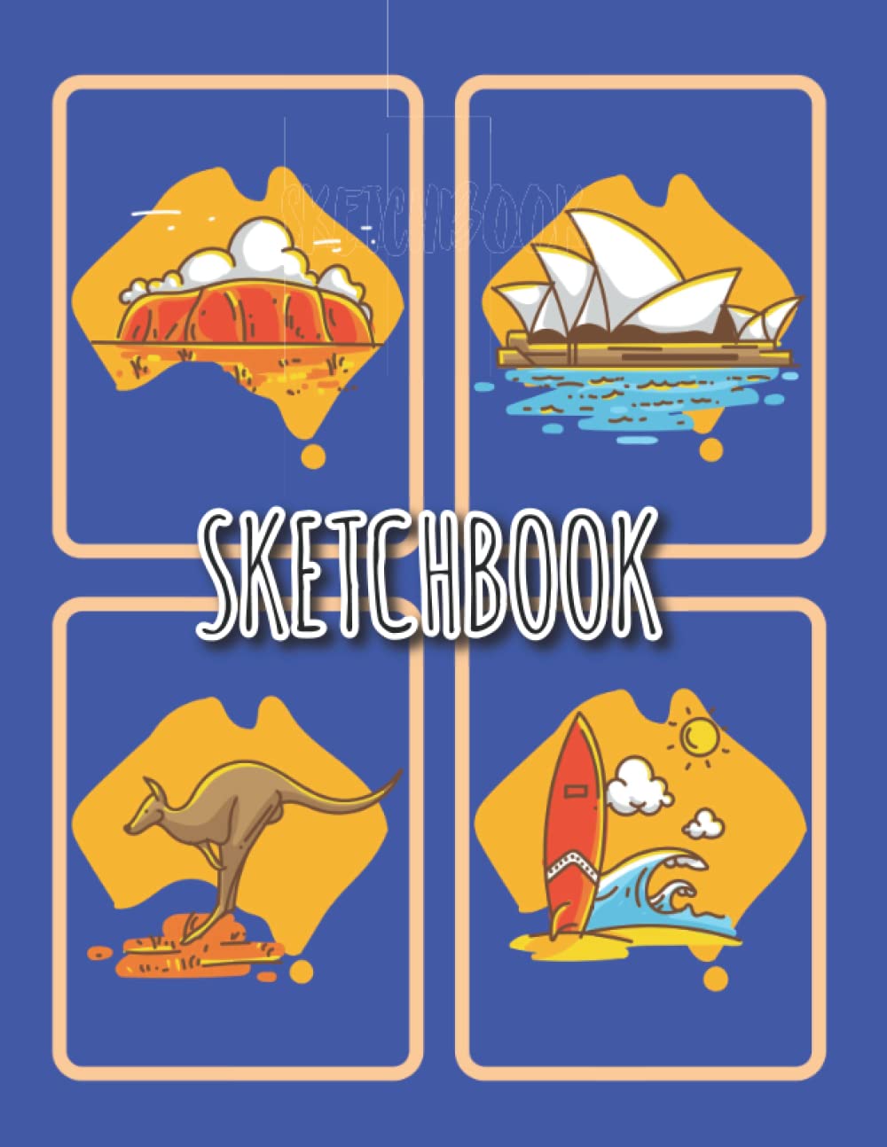 Australia Sketchbook: Sketch Book With Blank Paper for Girls To Drawing, Doodling, Journal, Sketching.