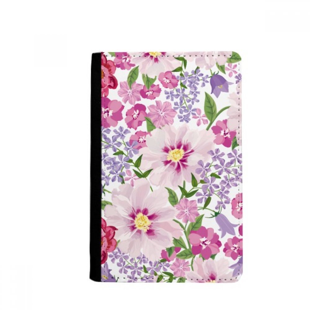 Flower Sea Drawing Art Plant Passport Holder Notecase Burse Wallet Cover Card Purse