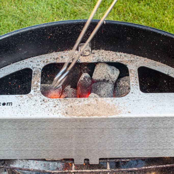 Grillrost.com Das Original Kugelsmoker für 50cm Rösle Kugelgrills - Mach einen Smoker aus deinem Kugelgrill - Edelstahl - 2
