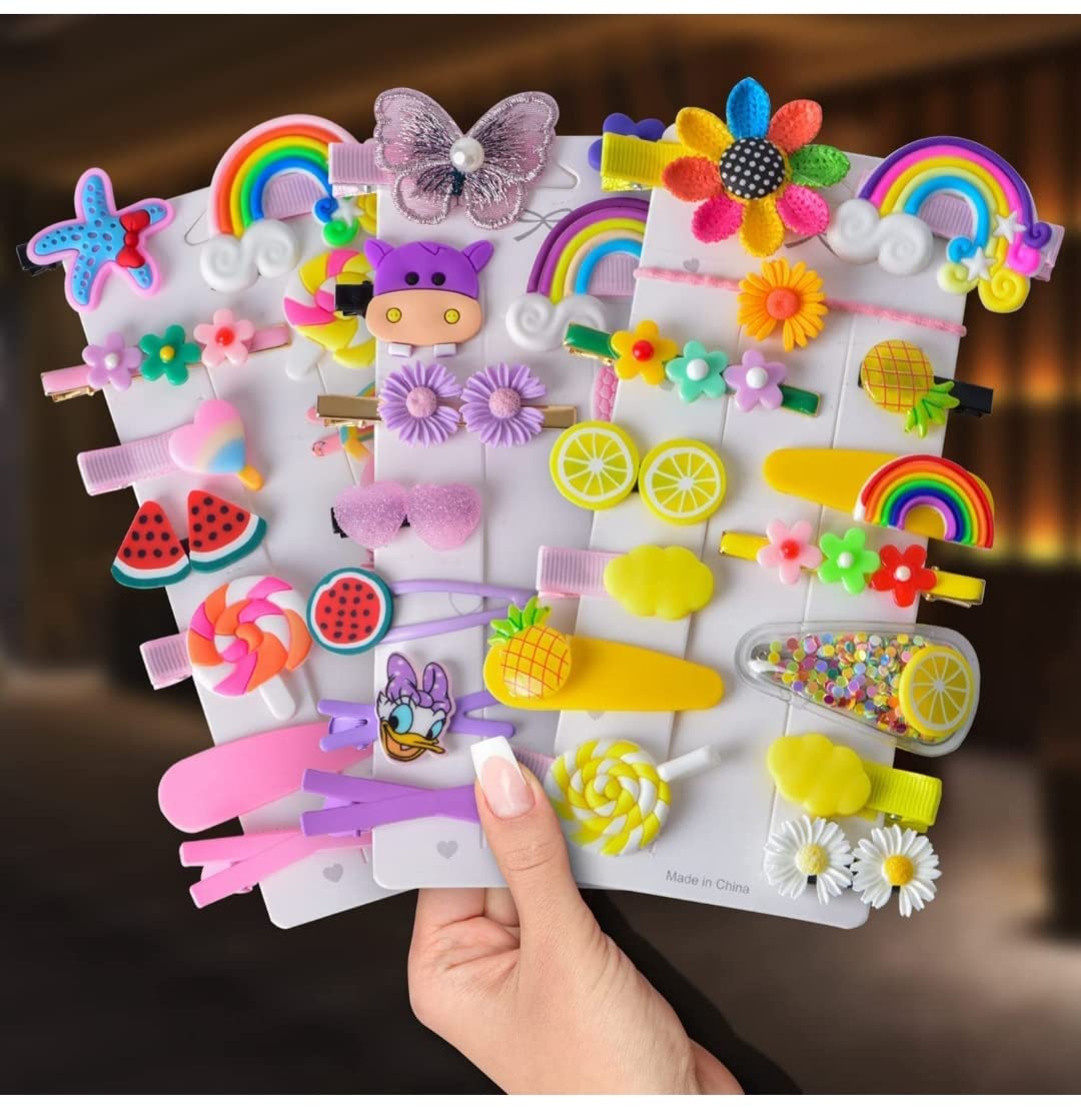 DOLLIT 14 Pcs Multi Unicorn Ice Cream Hair Clips Set Baby Hairpin For Kids Girls Toddler Barrettes Hair Accessories (Random Colour) (B09XLJB7GS) Amazon Price History, Amazon Price Tracker