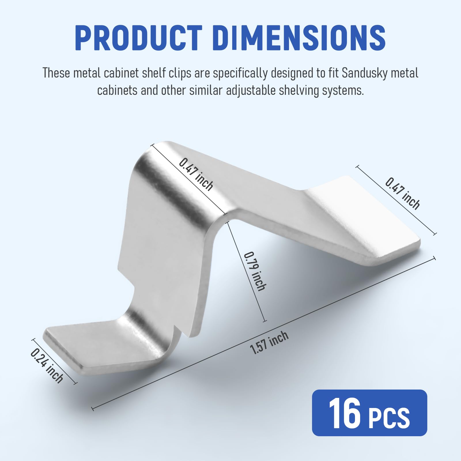 Metal Shelf Clips - Stabilize Your Cabinets -2