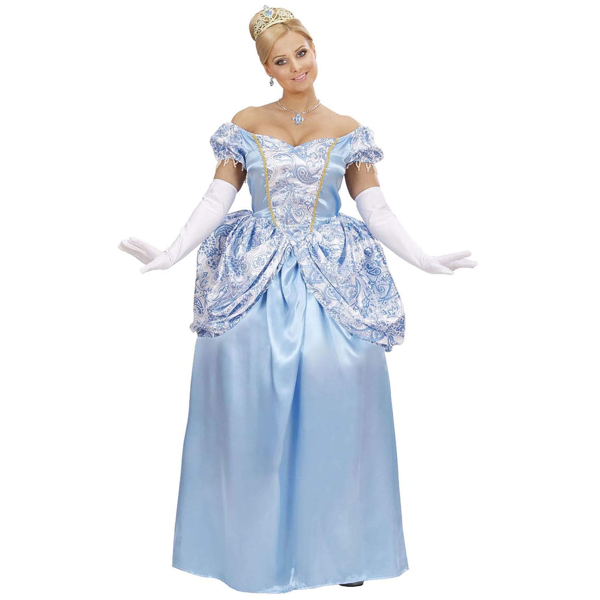 W WIDMANN MILANO Party Fashion - Costume da principessa, abito con sottogonna, principessa di ghiaccio, regina, carnevale
