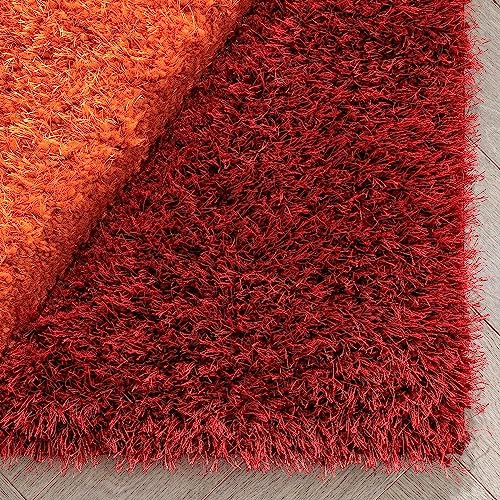 Image of Modern Quality Carpet /Trending Design Hand Woven Fluffy Rug /Mats for Bedroom /Dinning Hall /Living Room 2-inch Thick [Size 7x7 Feet Square]