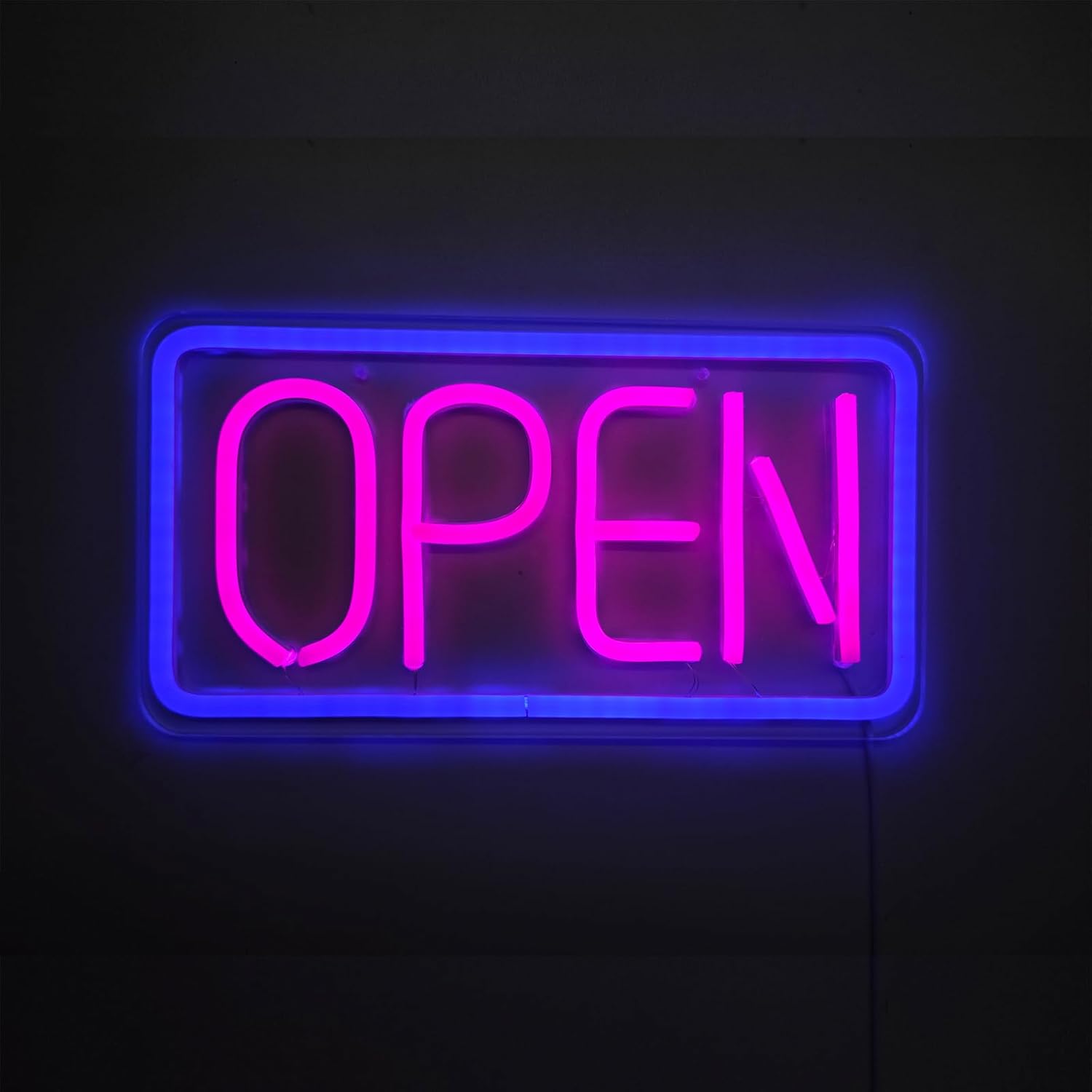 OPEN Led Lights Neon Sign USB Power LED Strip Light Acrylic Panel 5V Open Led Light Sign for Business Bar Bedroom Store Party Wall Decor Artistic Gift (30cm L x 16cm W(11.8in x 6.2in))