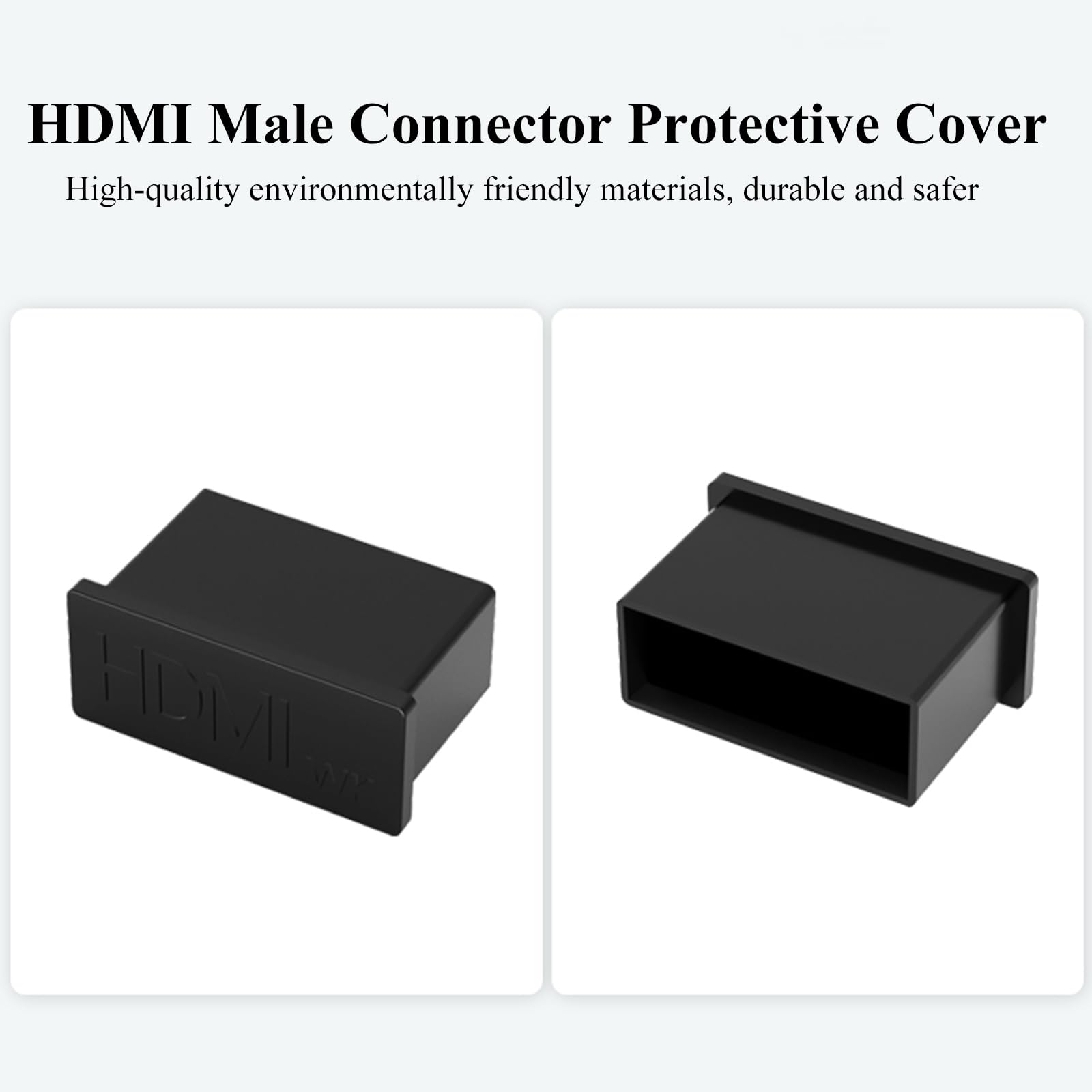 20 Tapones De Silicona Negros Para Puertos HDMI - Protector Contra Polvo Y Oxidación, Para Ordenadores, Impresoras, Equipos Digitales