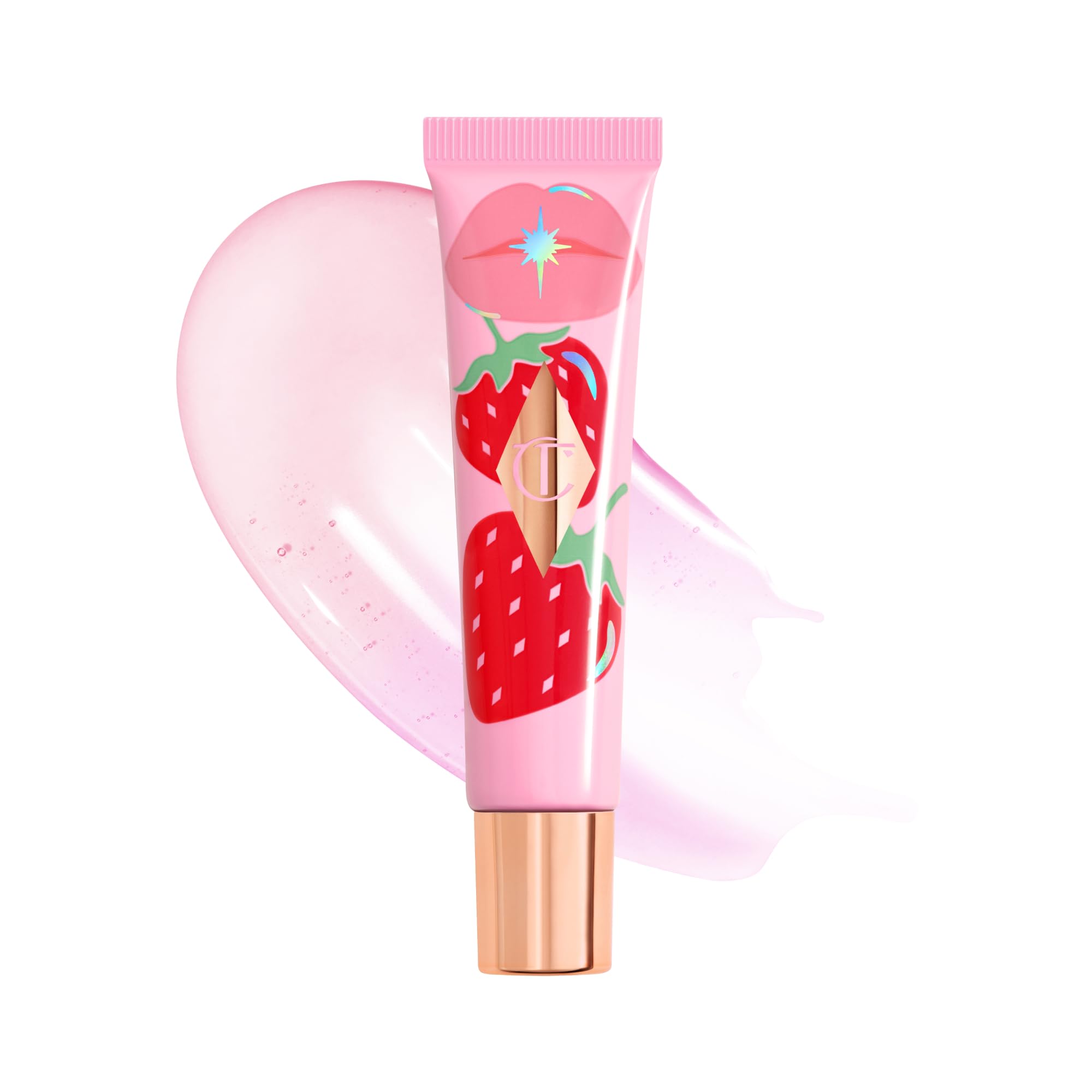 Charlotte Tilbury Healthy Glow Nectar Lip Oil - Sheer Tinted Lip Gloss Oil with Hyaluronic Acid Vitamin E