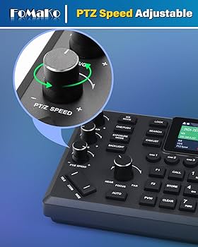 Amazon.com: FoMaKo KC608 Pro NDI PTZ Camera Controller (Black