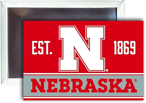 R and R Imports Nebraska Cornhuskers - Imán para nevera de 2.0 x 3.0 in, paquete de 4