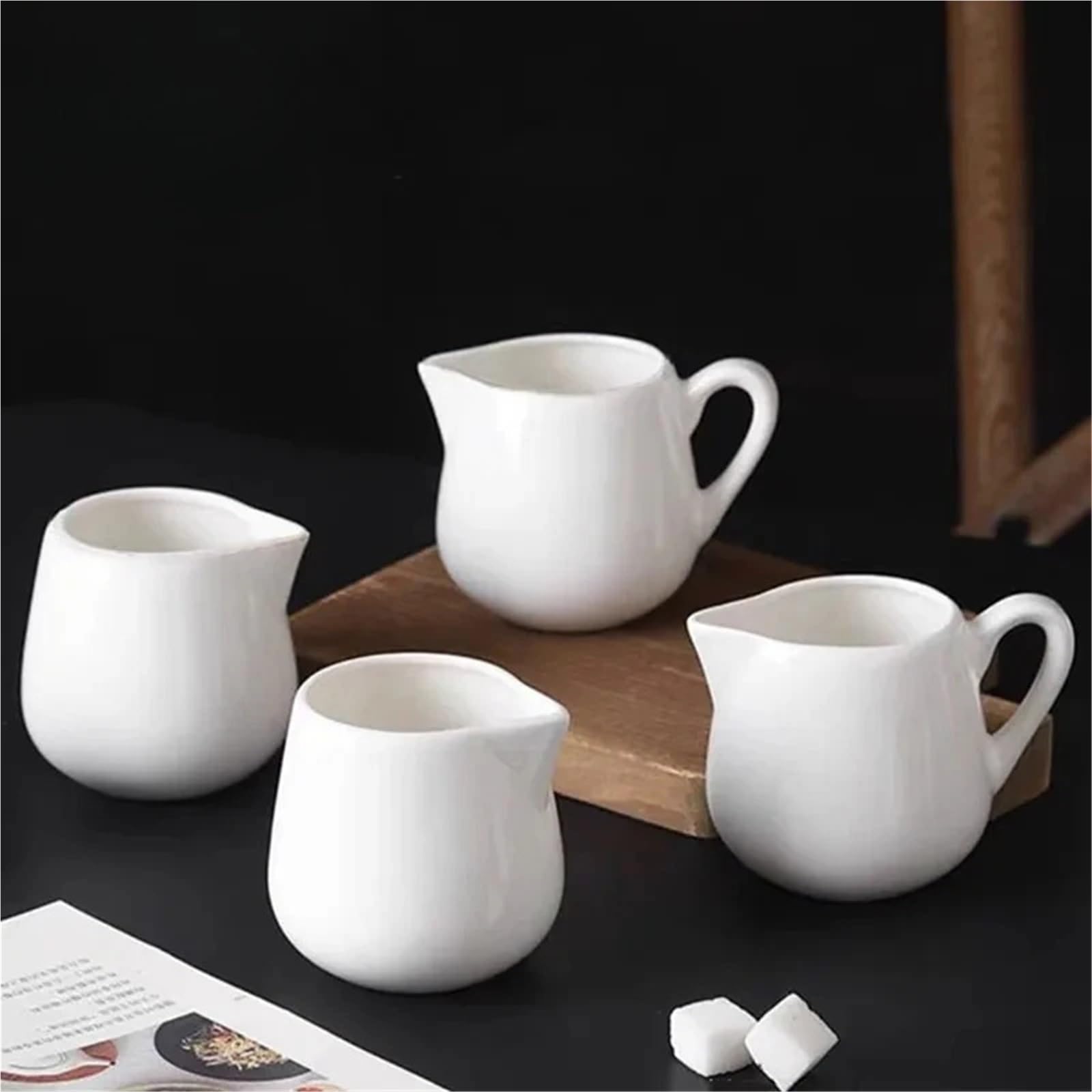 Mini pichet à lait en céramique, 6 pièces, café et crème pour Lait, Café, Sauce