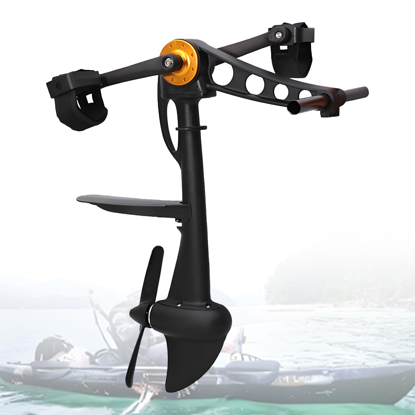 DUMIPME Heavy-Duty Kayak Pedal Drive System, Durable Foot Powered Propulsion Device for One Person Fishing Kayaks and Inflatable Boats, Easy Install