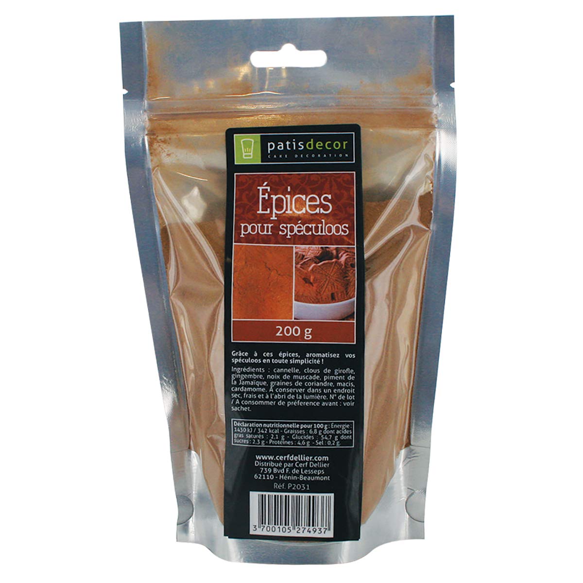 PATISDECOR Epices Spéculos 200 g