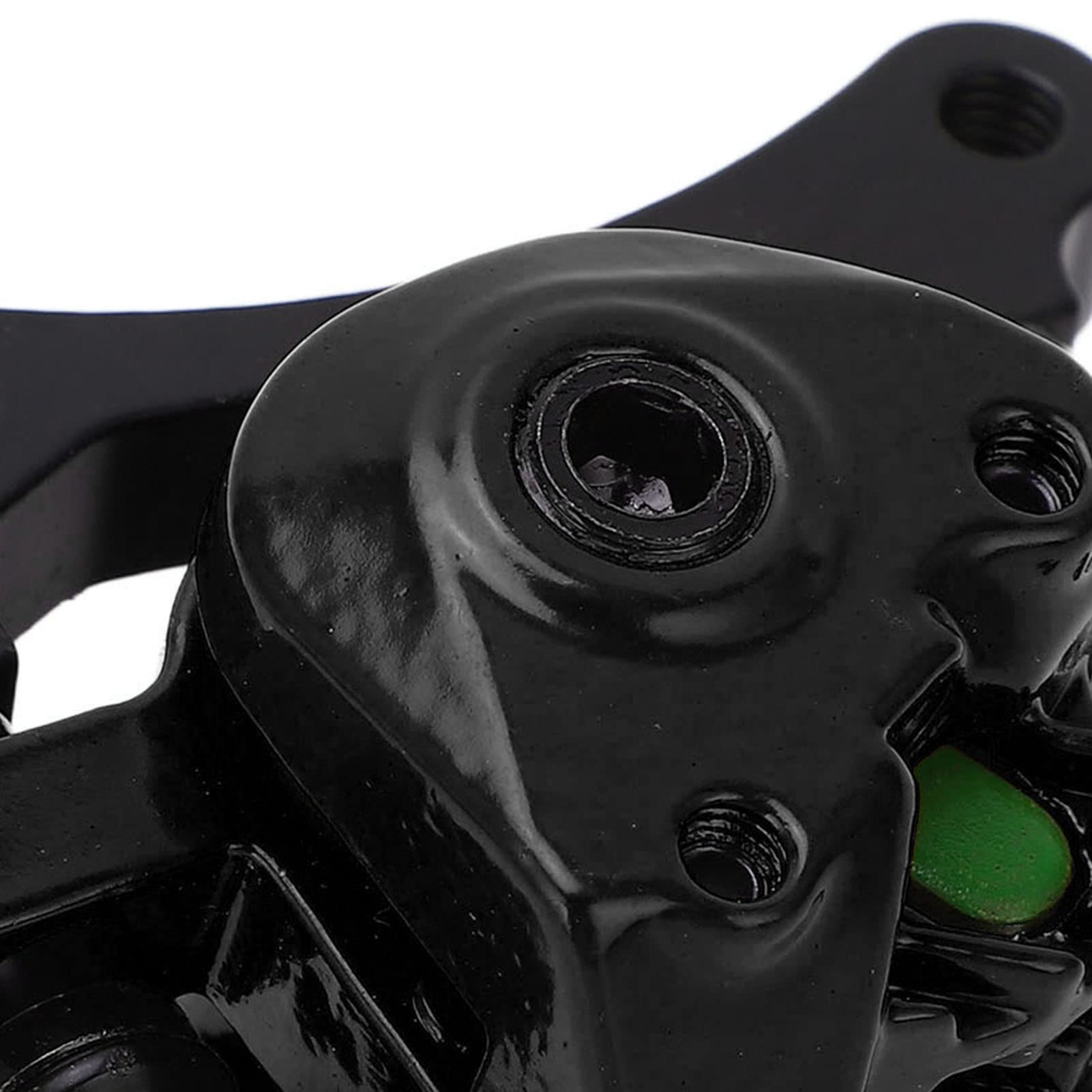 Soraz Electric Scooter Brake Disc Device, Electric Scooter Brake Caliper Aluminum Alloy Replacement Easy Installation for Electric Scooter for Replace Part (Black)