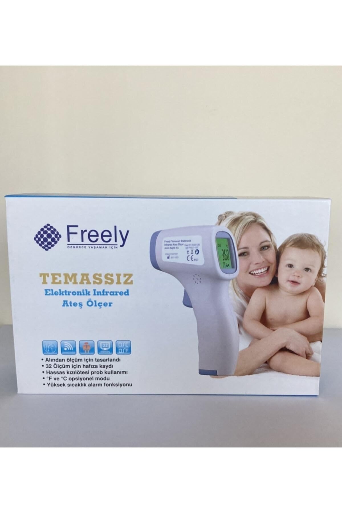 Freely Temassız Elektronik Infrared Ateş Ölçer, Dijital Ekran,…