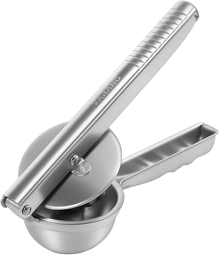Exprimidor de limón de acero inoxidable, exprimidor manual de prensa manual con mango ergonómico, prensa de ajo, extractor de frutas a prueba de