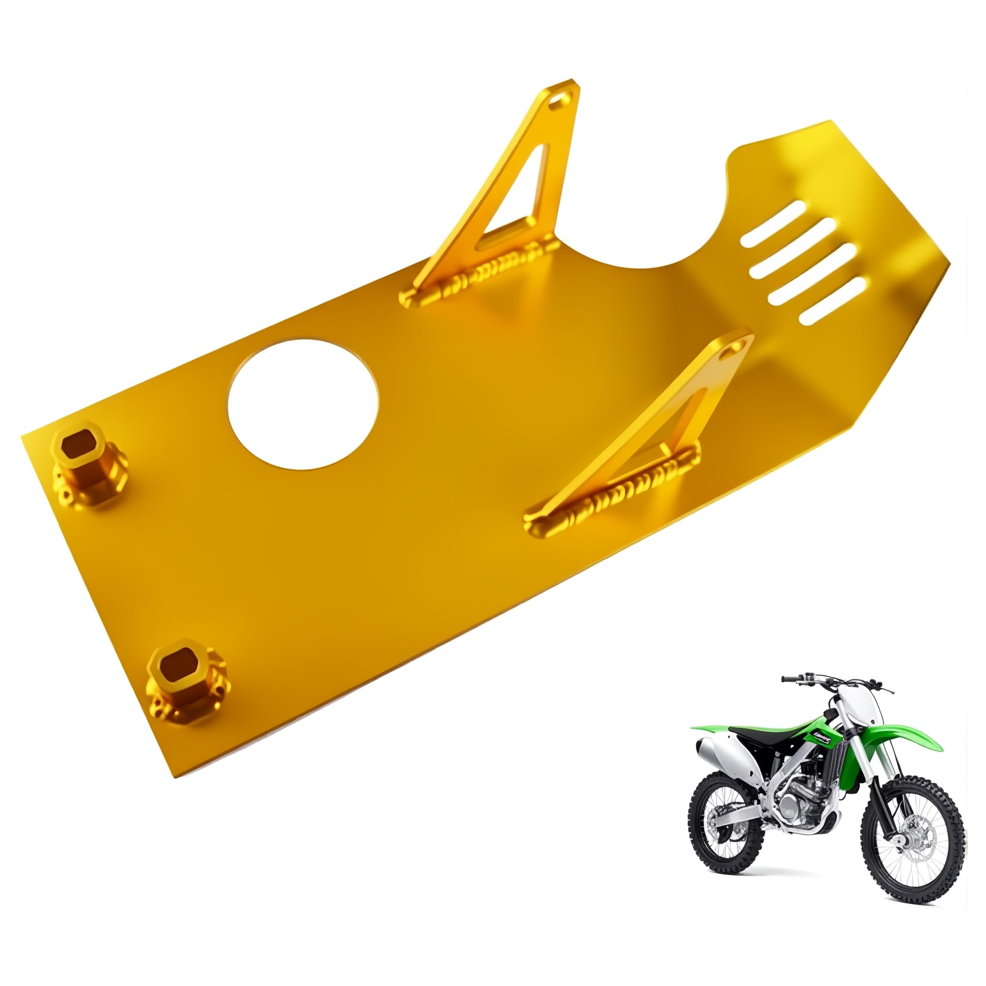 New Olym Aluminum Foot Start Engine Skid Plate for XR50 XR70 Lifan YX SSR110 125 Thumpstar Coolster Apollo GMX NXD Demonx TaoTaoDB17 50cc 70cc 90cc