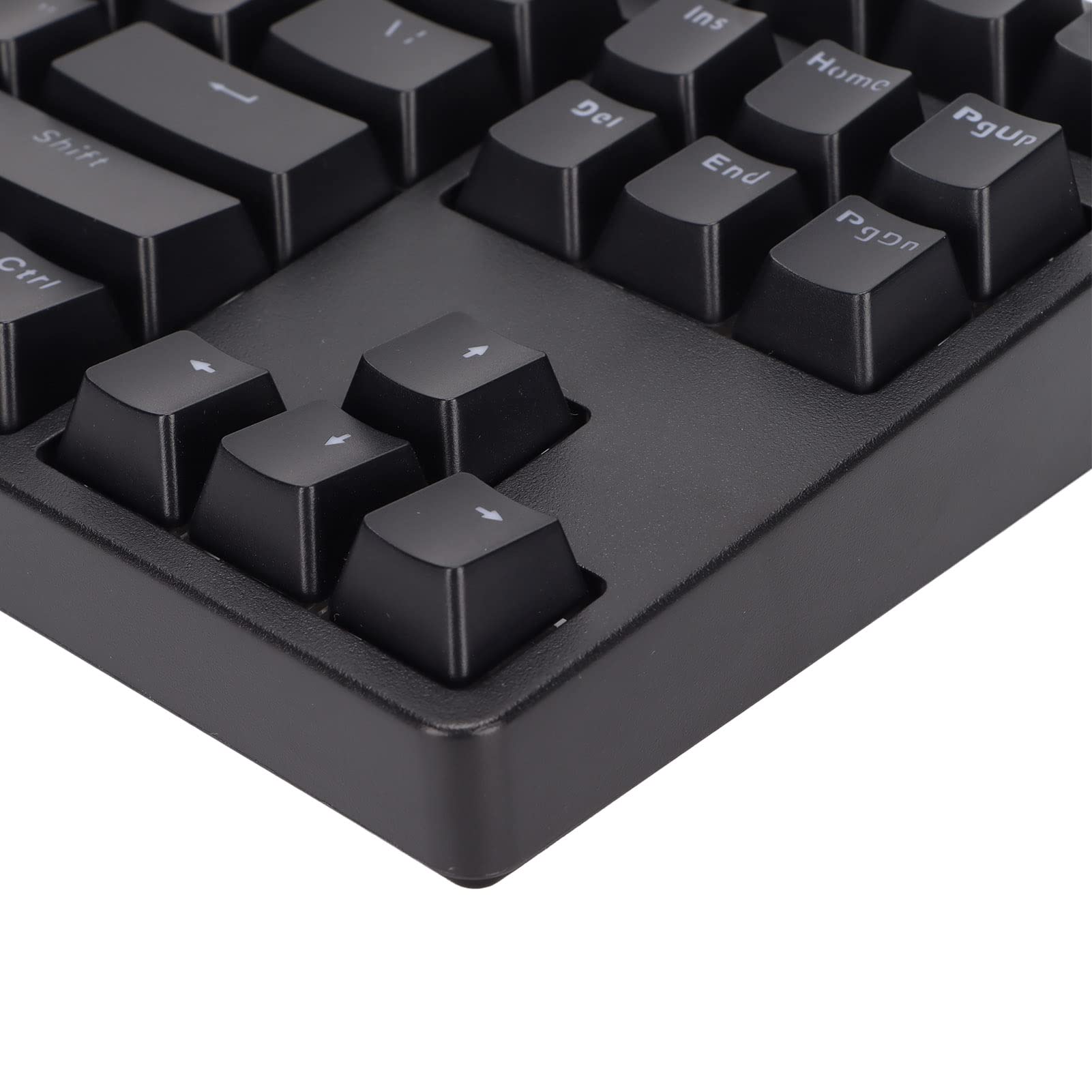 Mechaniczna Klawiatura do Gier Stylowa, Ergonomiczna 87 Klawiszy Klawiatura Sublimacyjna do Biura Gier, materiał ABS (BLACK)