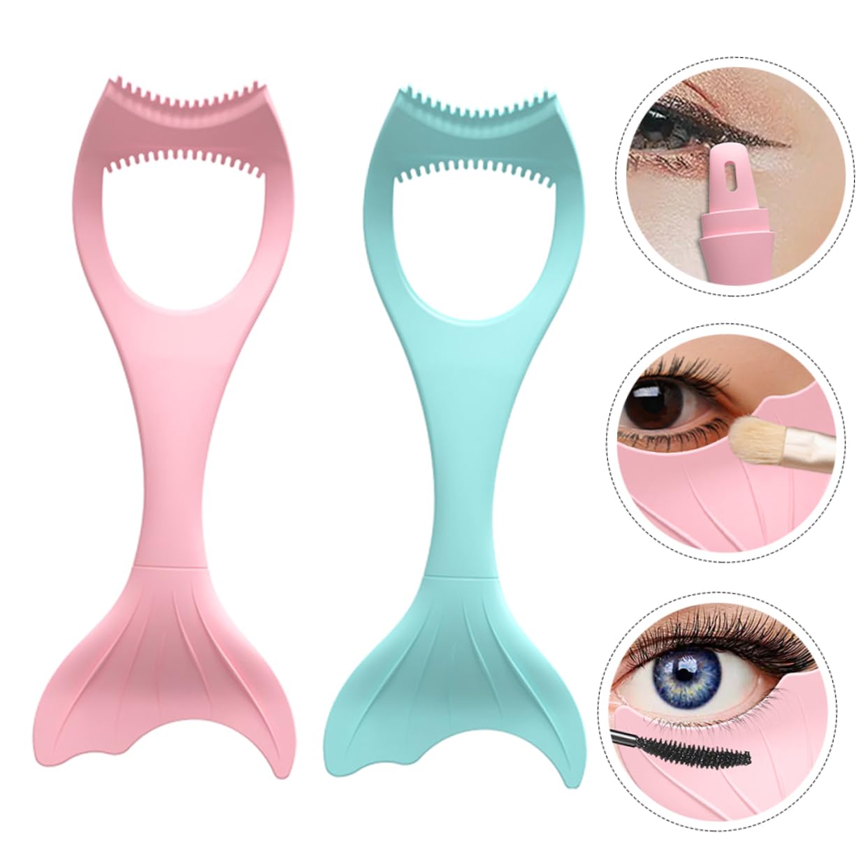 Healeved 8pièces Applicateurs Silicone Pour Eyeliner Outils De Maquillage Réutilisables Et Faciles à Nettoyer Idéaux Pour De Maquillage Yeux